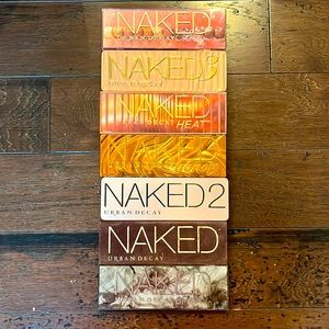 Seven USED Urban Decay Naked Eyeshadow Palettes